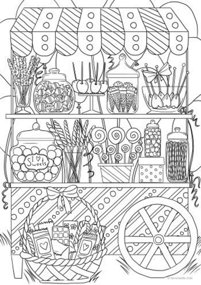 45 Cute Candy Coloring Pages 32