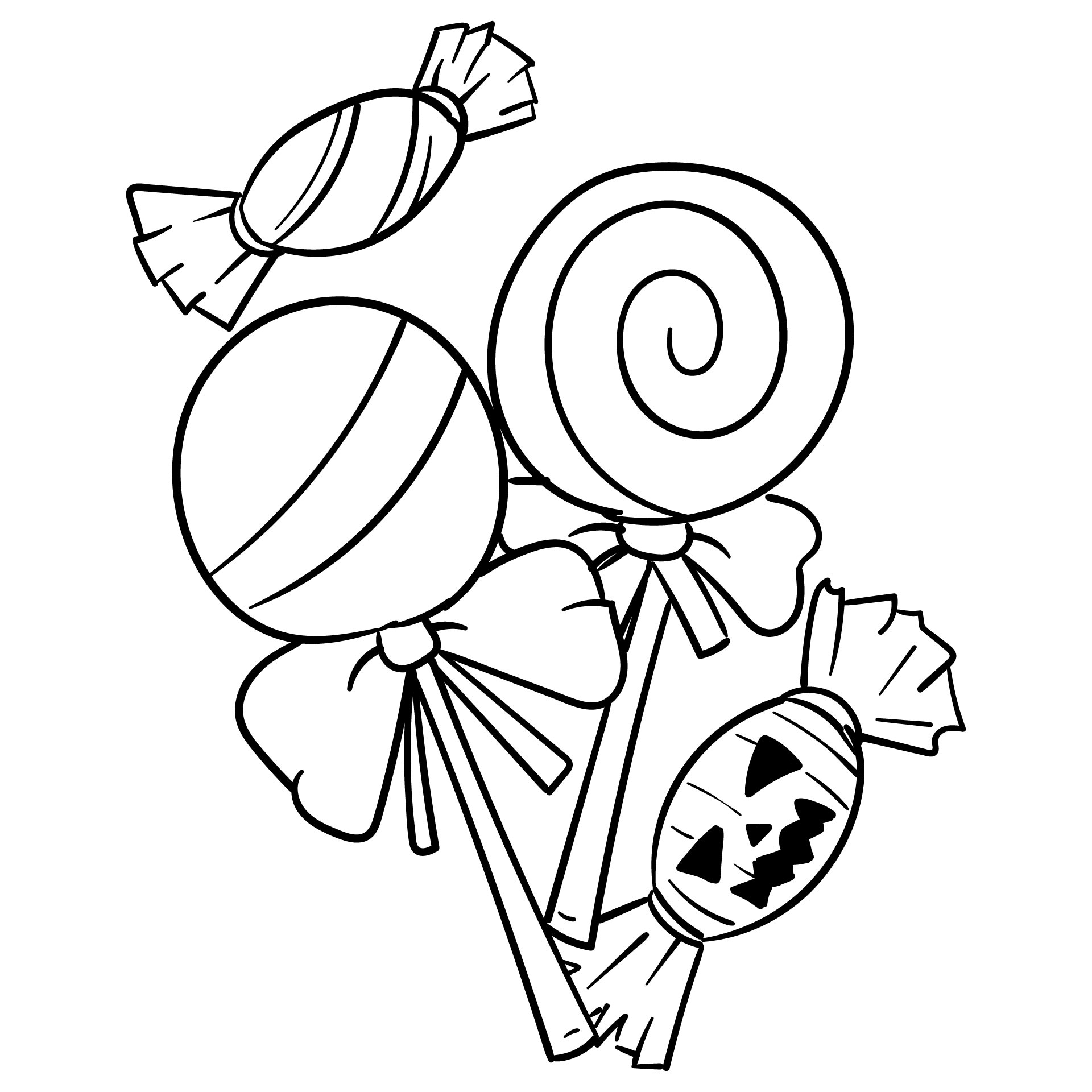45 Cute Candy Coloring Pages 43