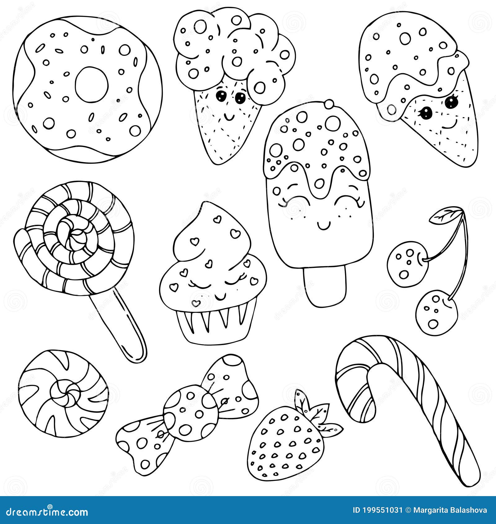 45 Cute Candy Coloring Pages 46