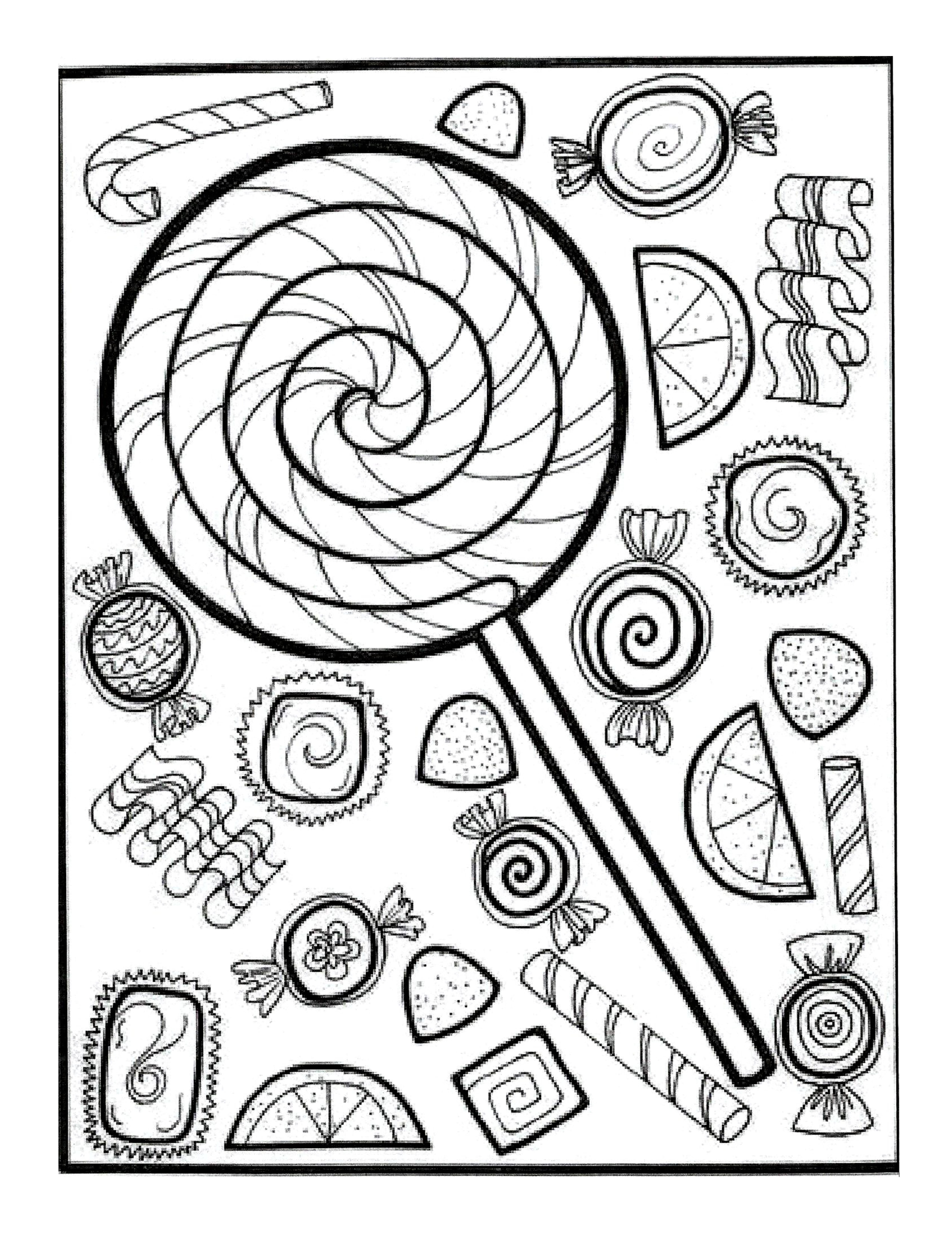 45 Cute Candy Coloring Pages 50