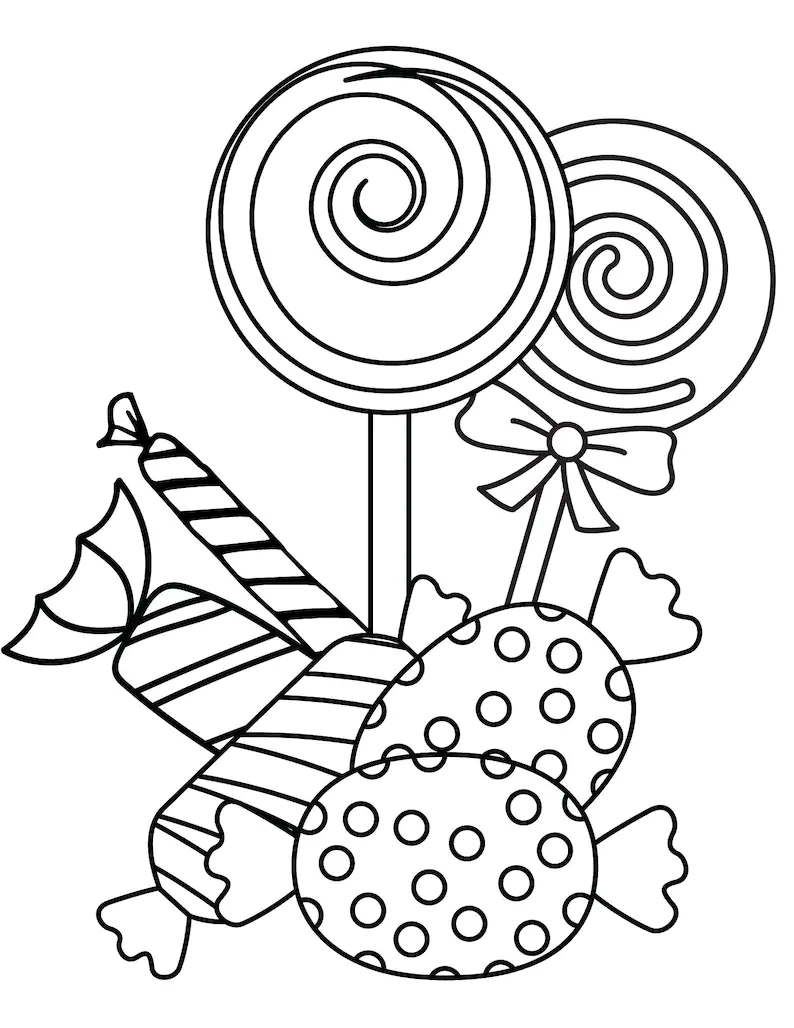 45 Cute Candy Coloring Pages 51