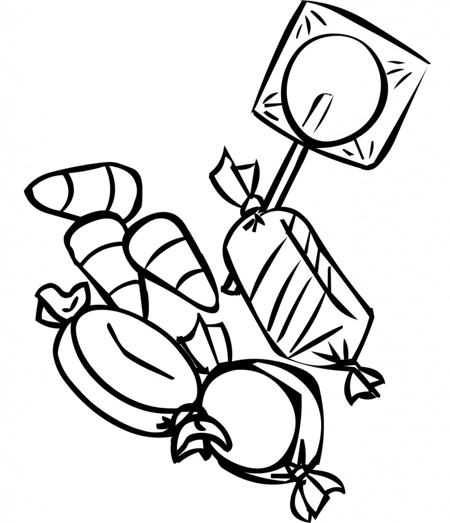 45 Cute Candy Coloring Pages 60