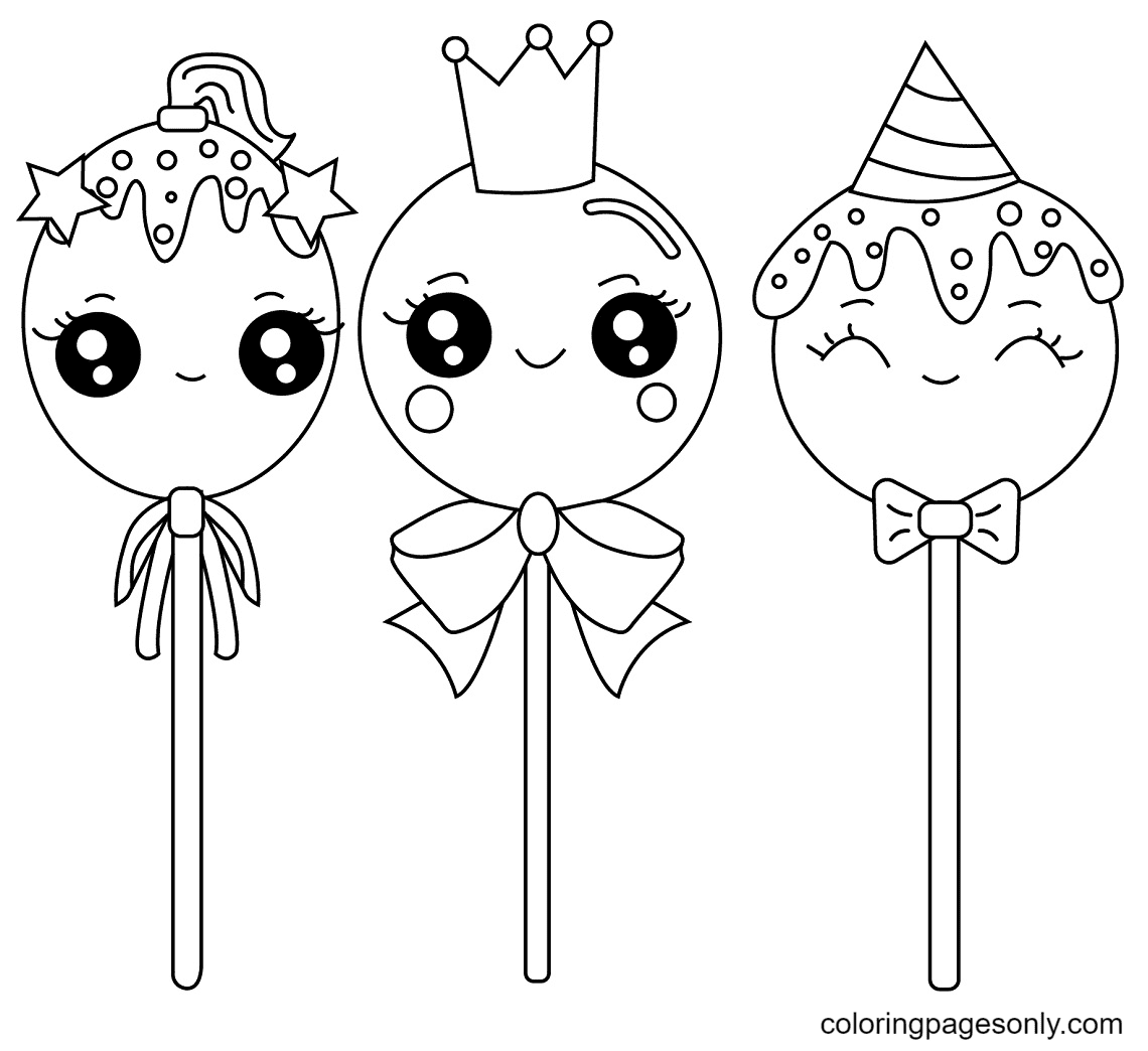 45 Cute Candy Coloring Pages 65