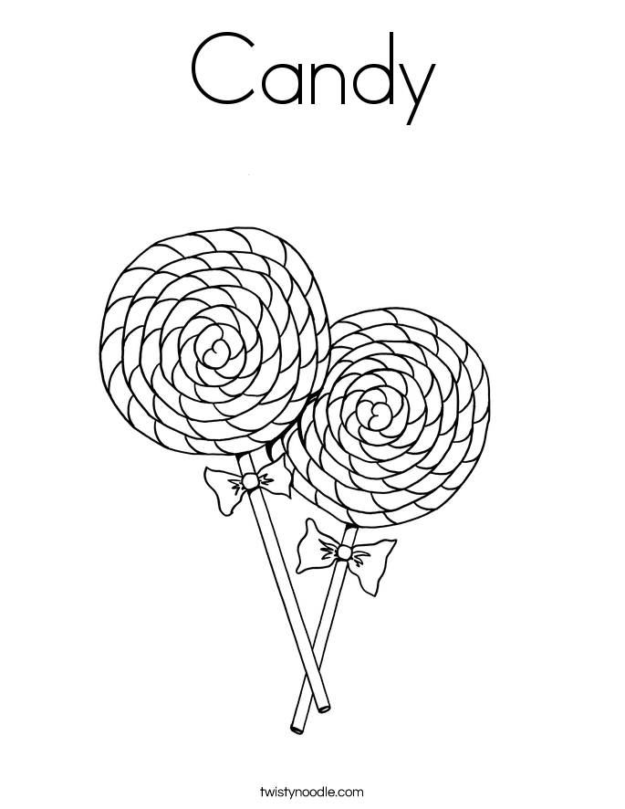 45 Cute Candy Coloring Pages 7