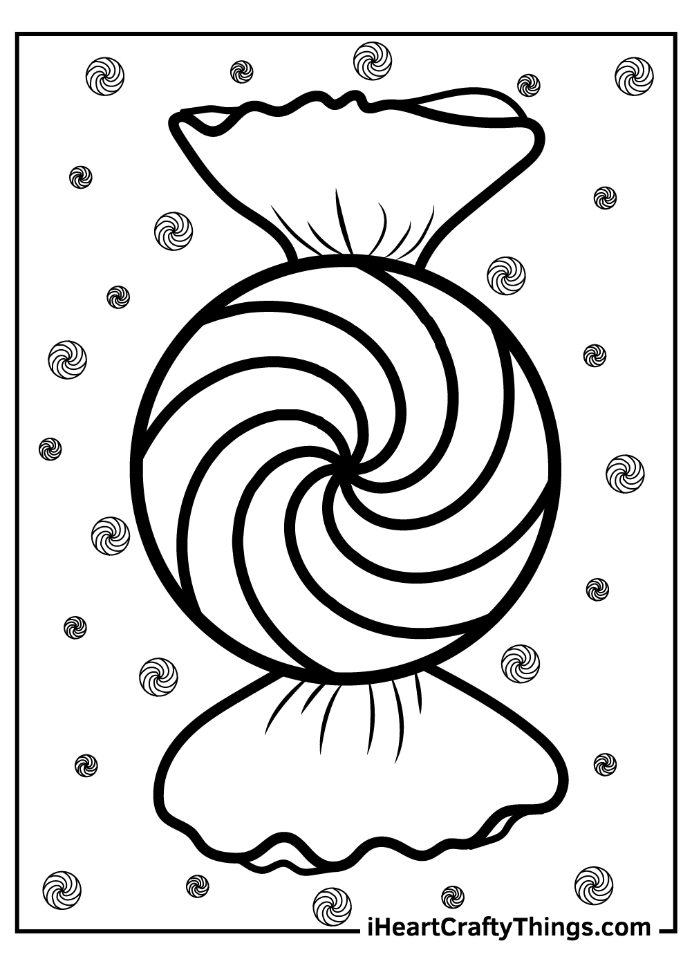 45 Cute Candy Coloring Pages 8