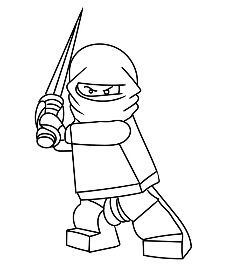 45 Ninja Kids Coloring Pages 11