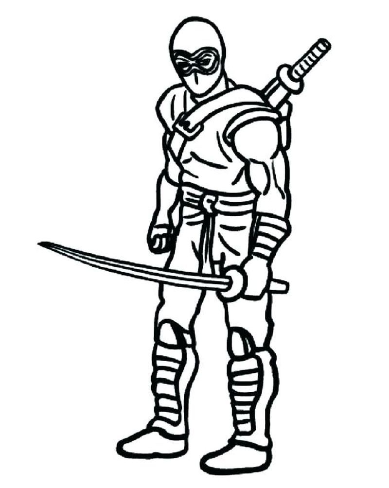 45 Ninja Kids Coloring Pages 14