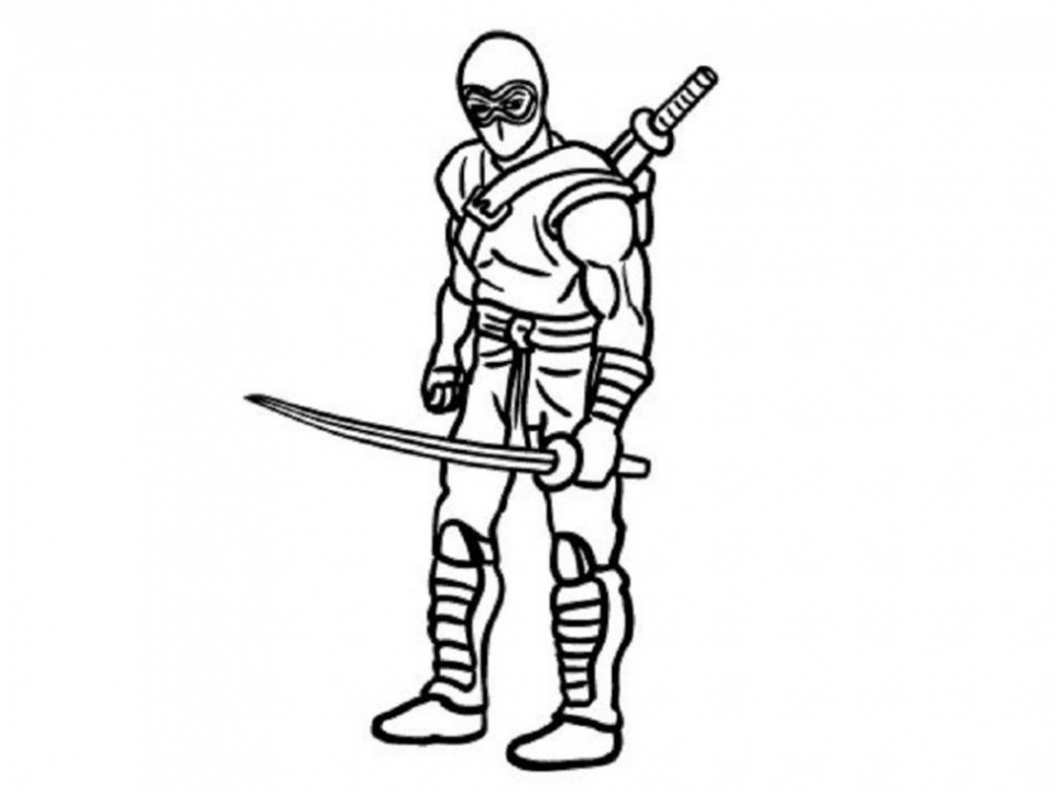 45 Ninja Kids Coloring Pages 29