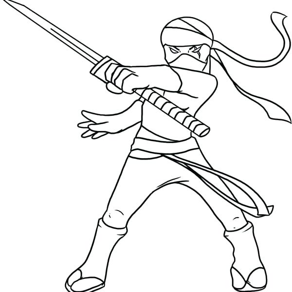 45 Ninja Kids Coloring Pages 30
