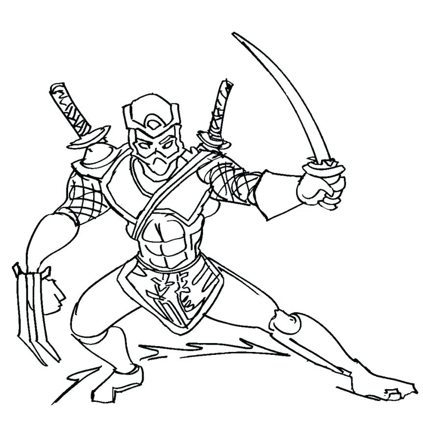 45 Ninja Kids Coloring Pages 34