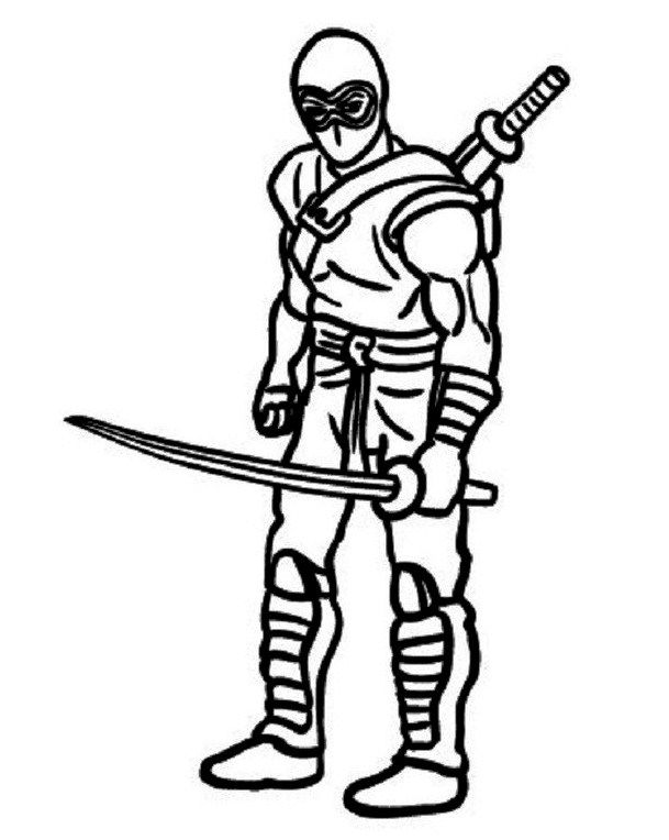 45 Ninja Kids Coloring Pages 39