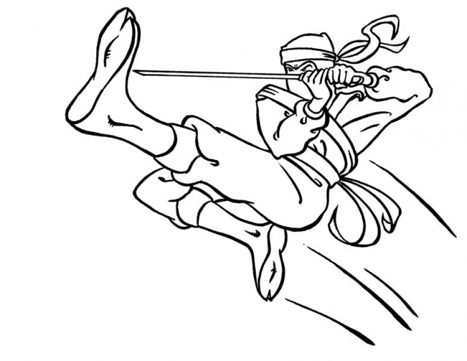 45 Ninja Kids Coloring Pages 40