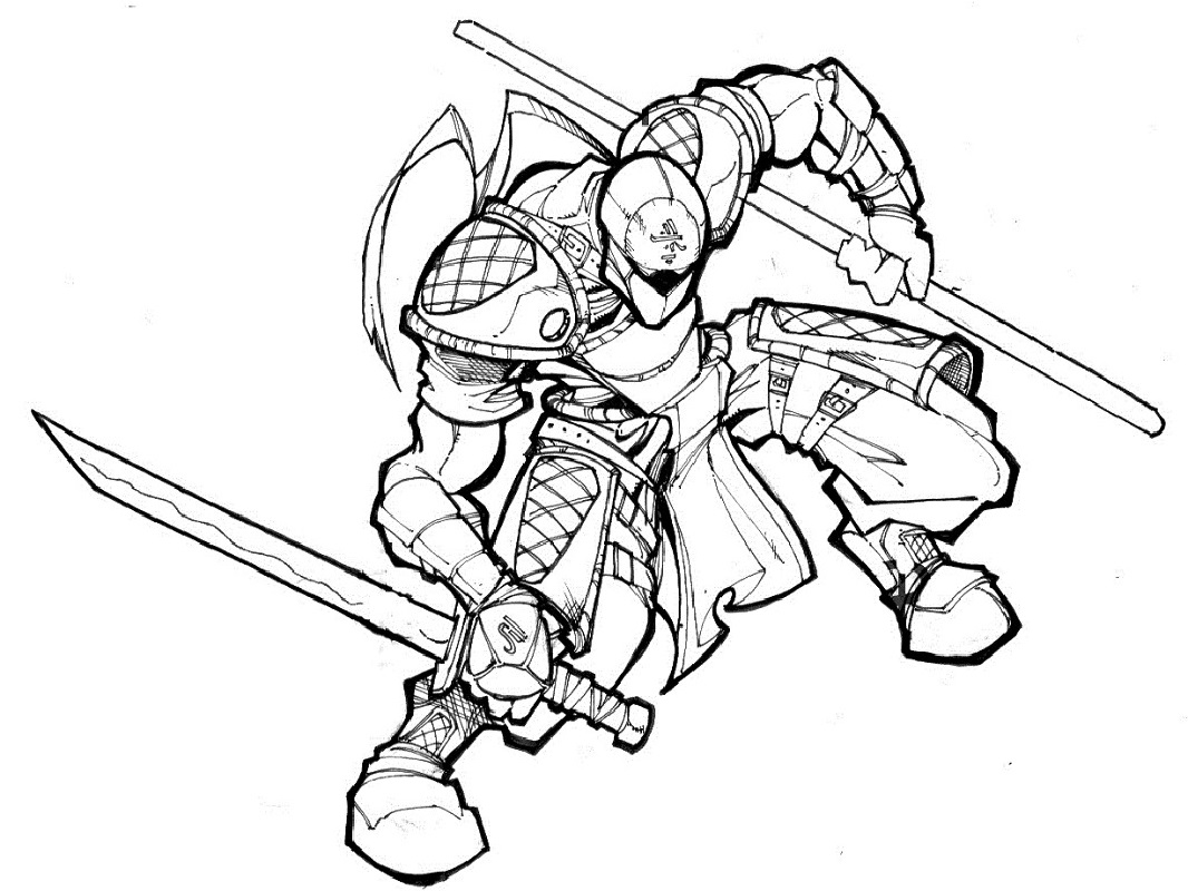 45 Ninja Kids Coloring Pages 41