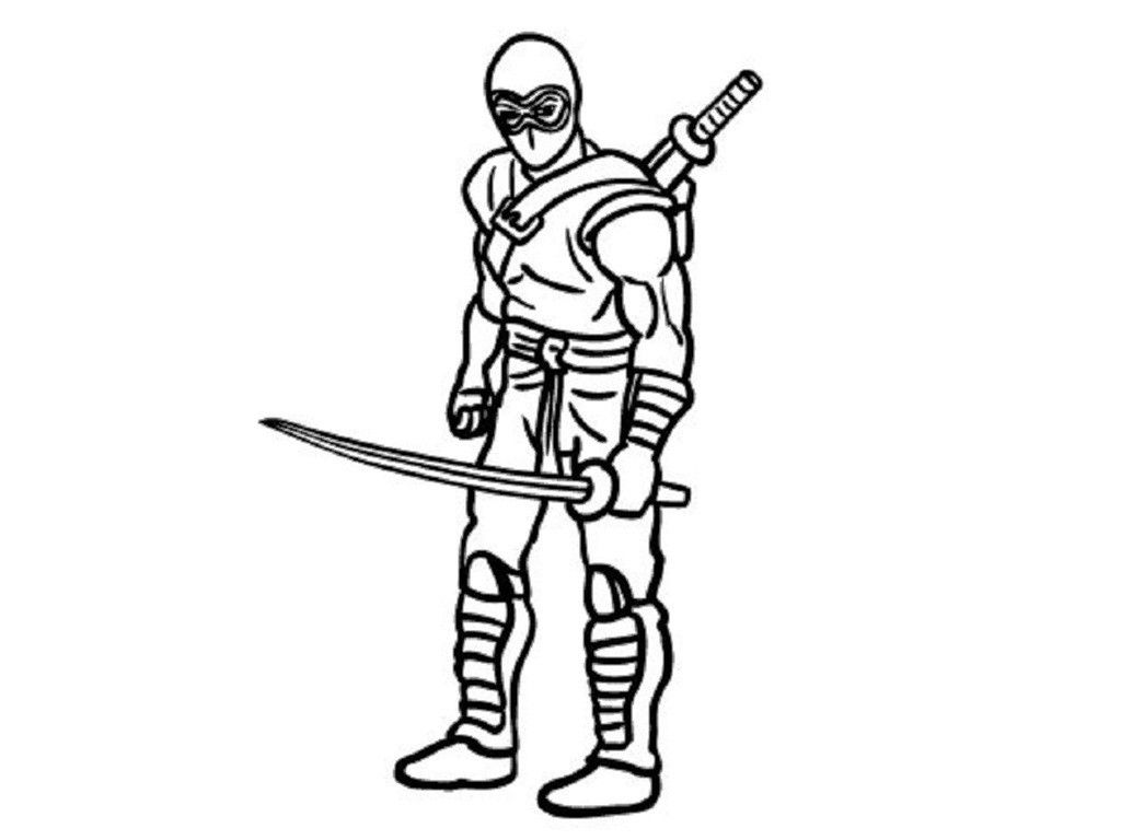 45 Ninja Kids Coloring Pages 42