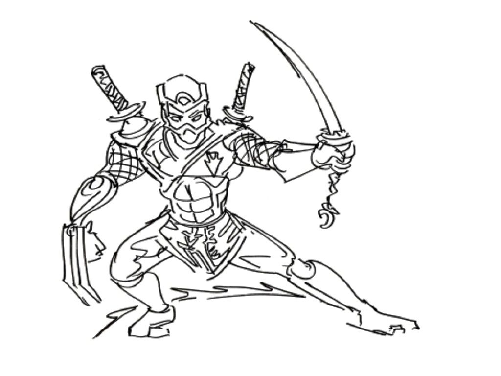 45 Ninja Kids Coloring Pages 49