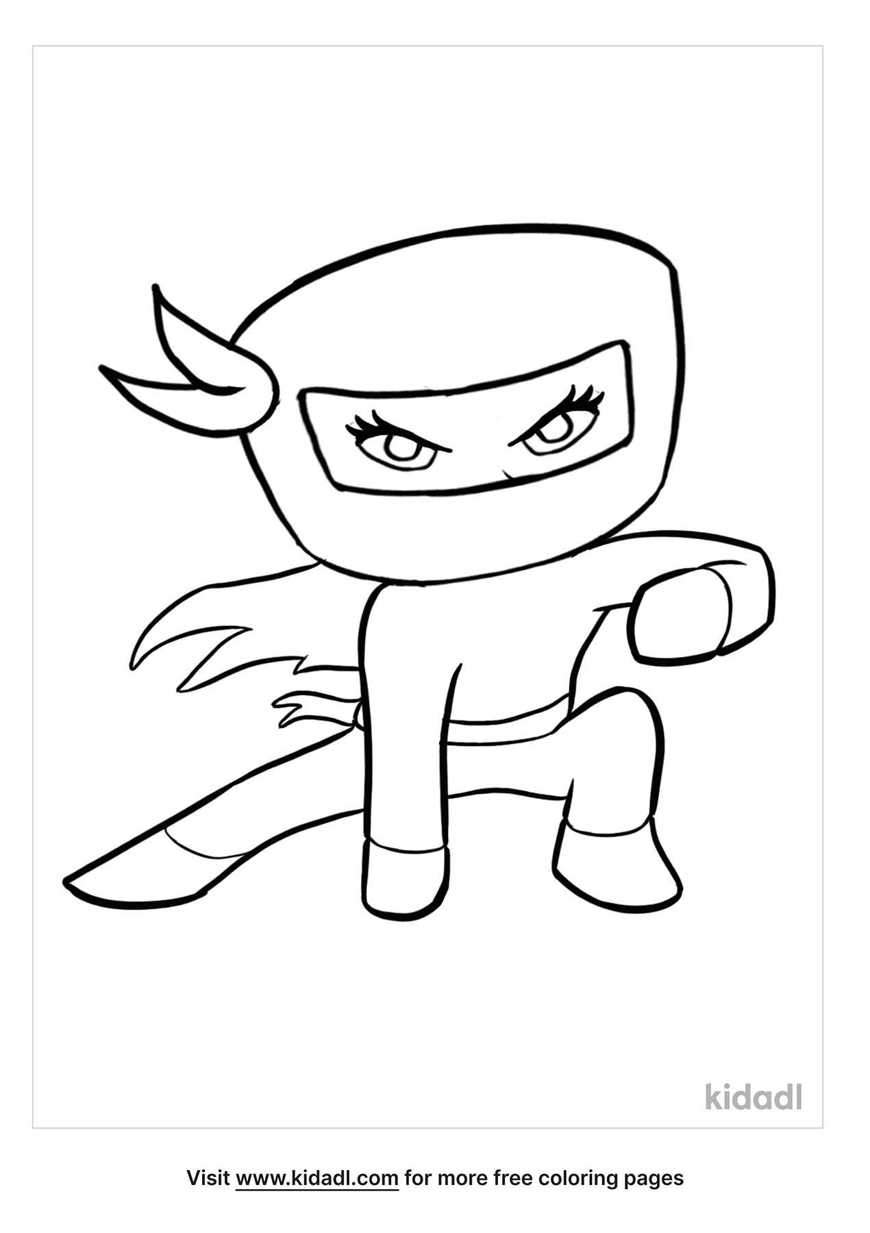 45 Ninja Kids Coloring Pages 50