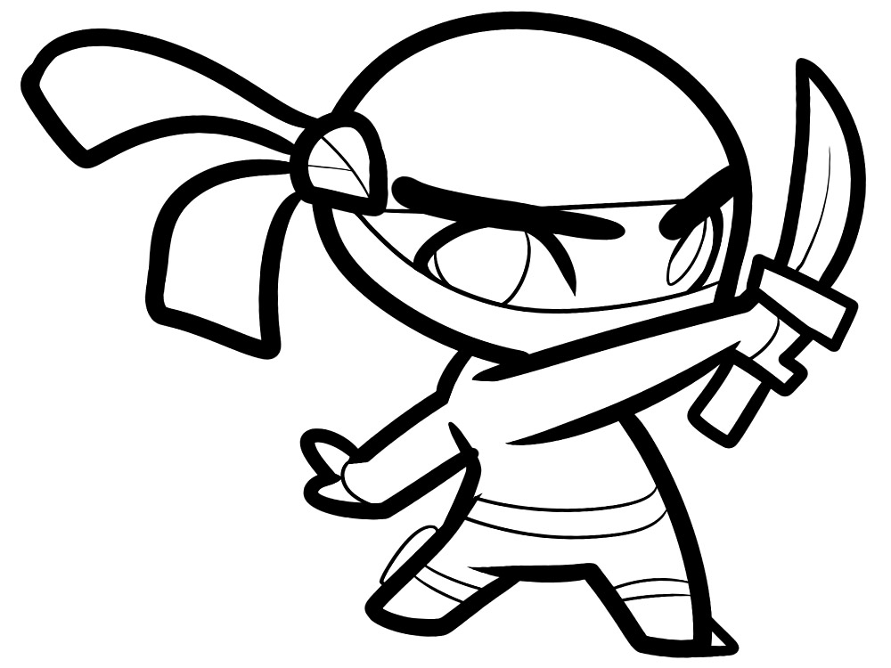 45 Ninja Kids Coloring Pages 55