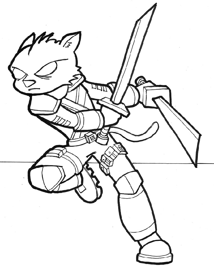 45 Ninja Kids Coloring Pages 58