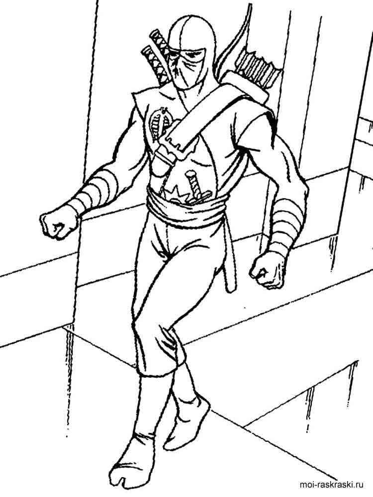 45 Ninja Kids Coloring Pages 60