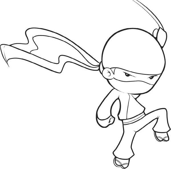 45 Ninja Kids Coloring Pages 61