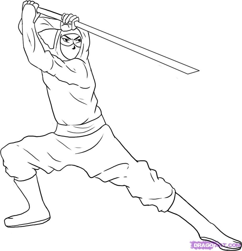 45 Ninja Kids Coloring Pages 62