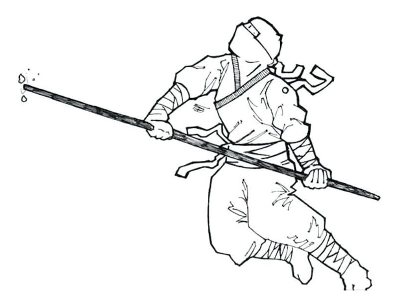 45 Ninja Kids Coloring Pages 63
