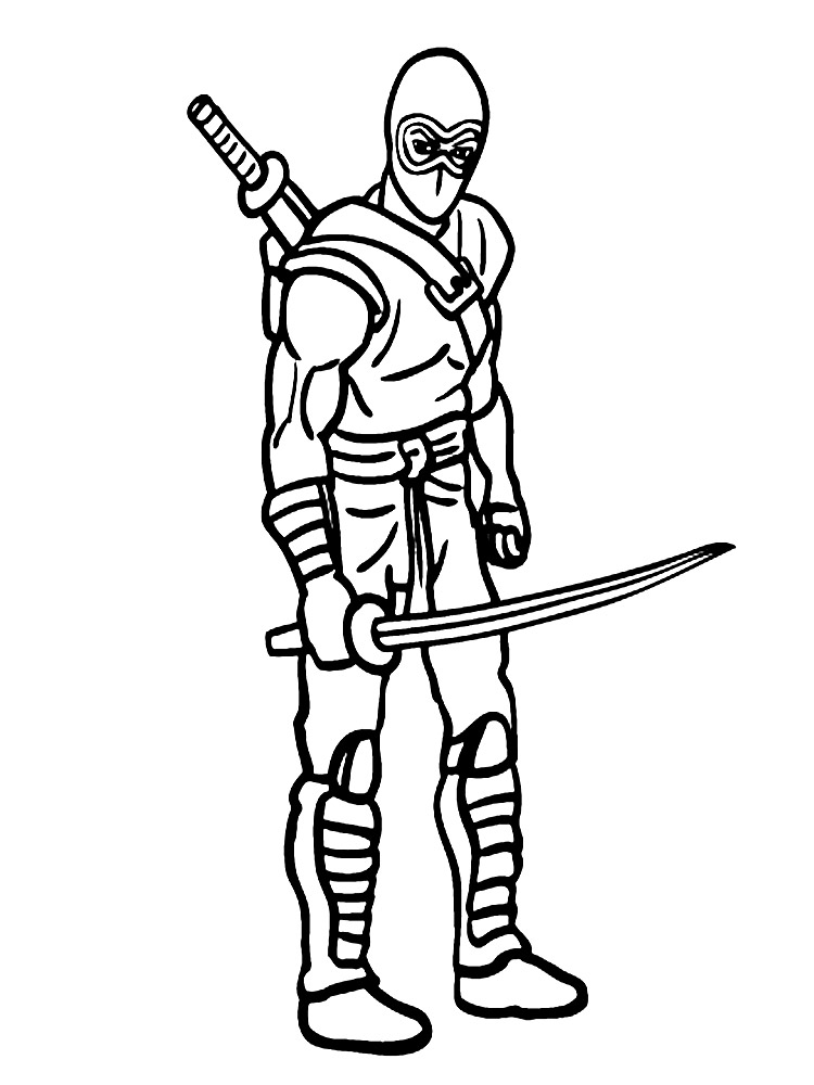 45 Ninja Kids Coloring Pages 66