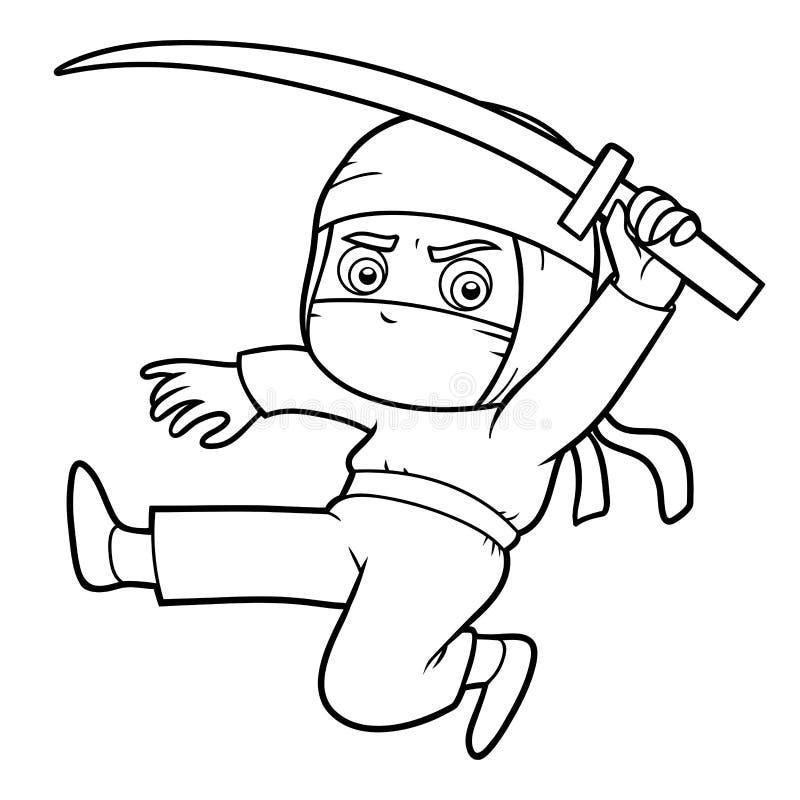 45 Ninja Kids Coloring Pages 67