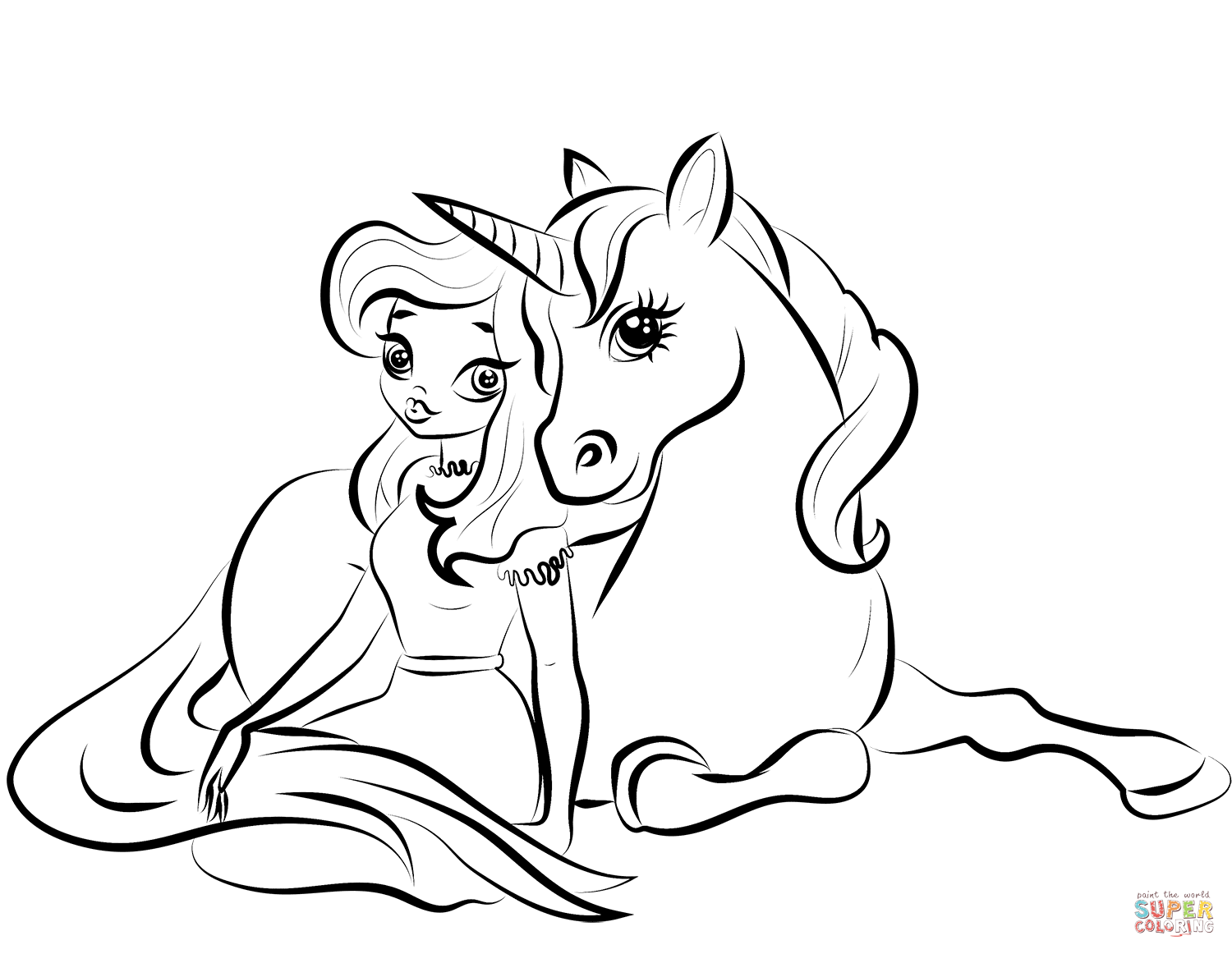 45 Princess Unicorn Coloring Page 22