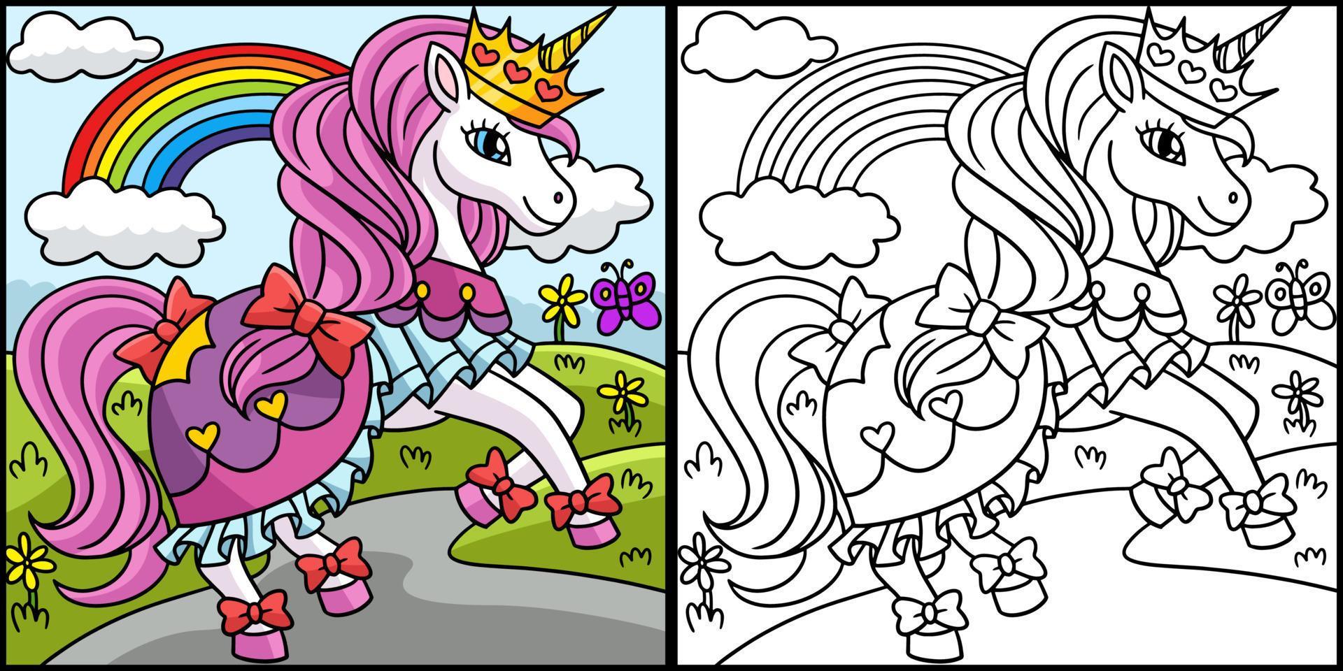 45 Princess Unicorn Coloring Page 34