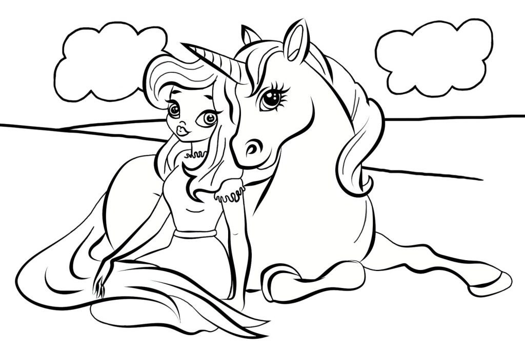 45 Princess Unicorn Coloring Page 37