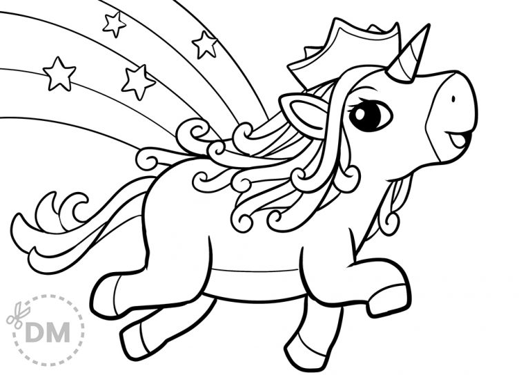45 Princess Unicorn Coloring Page 39