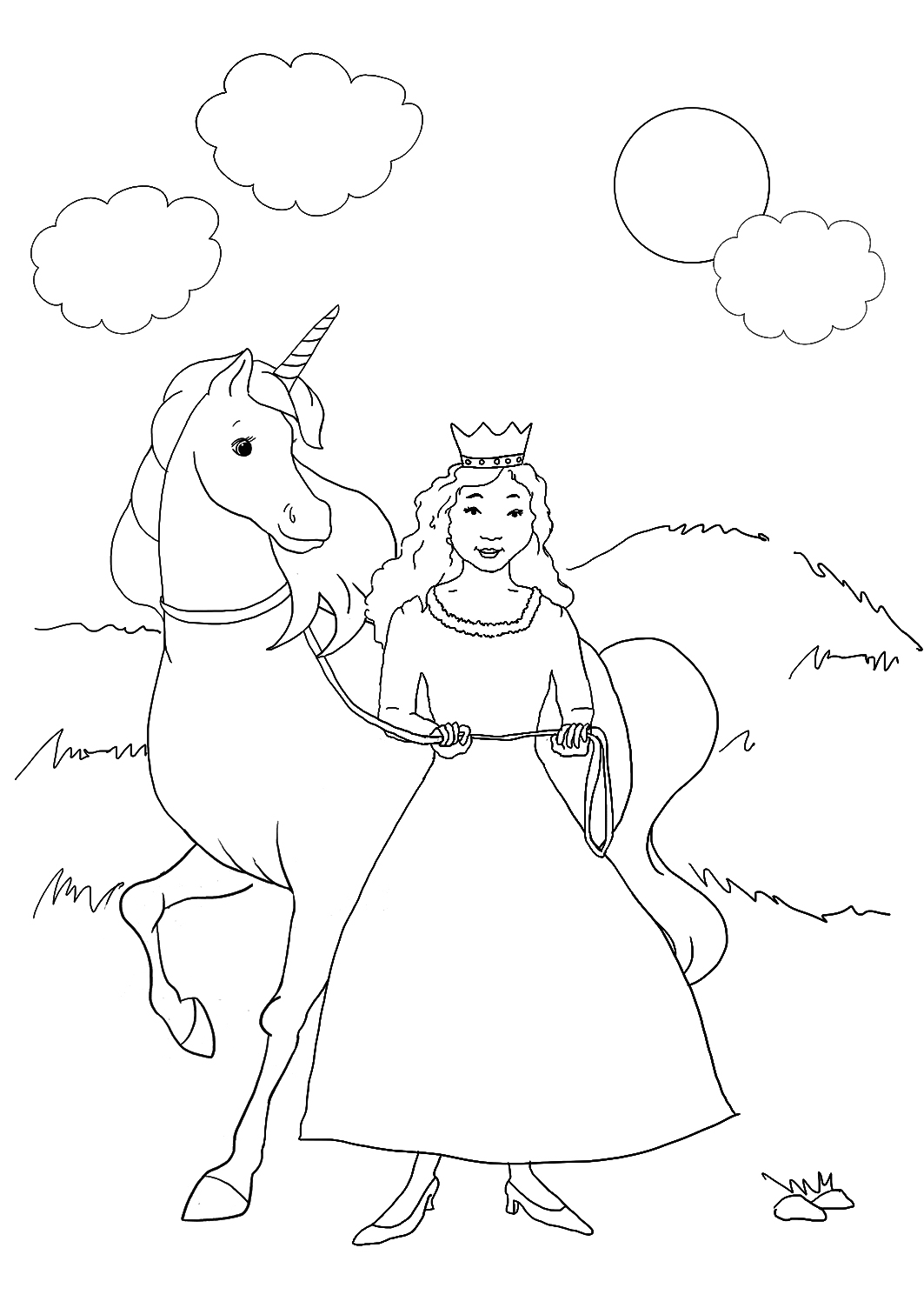 45 Princess Unicorn Coloring Page 53