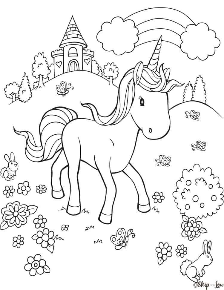 45 Princess Unicorn Coloring Page 57