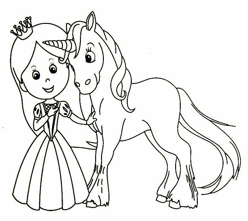 45 Princess Unicorn Coloring Page 59