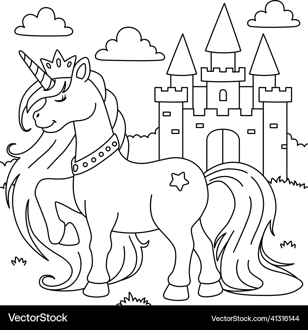 45 Printable Unicorn Princess Coloring Page 18