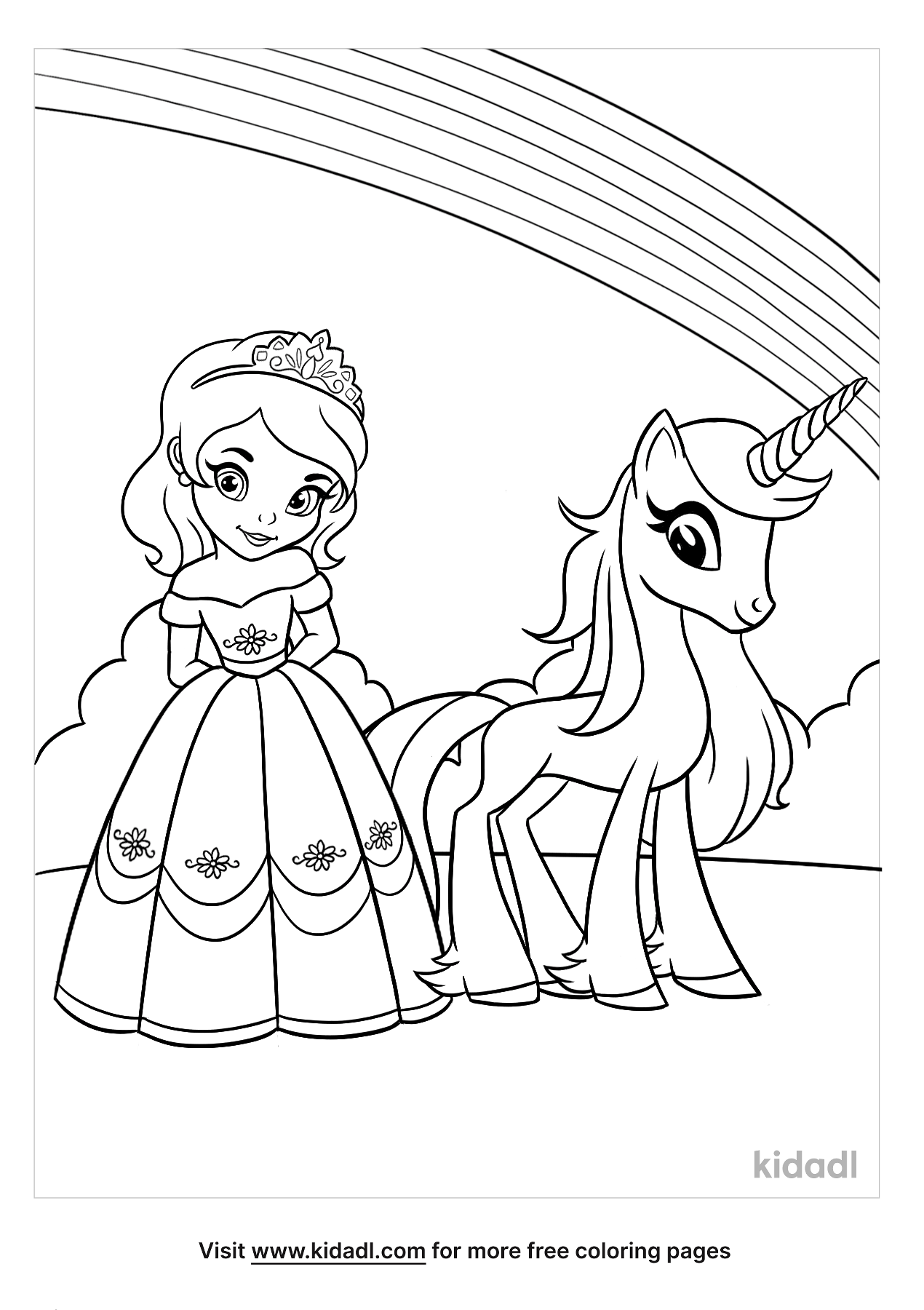 45 Printable Unicorn Princess Coloring Page 39