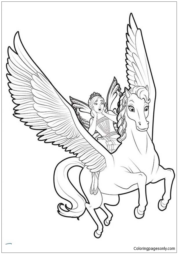 45 Printable Unicorn Princess Coloring Page 40
