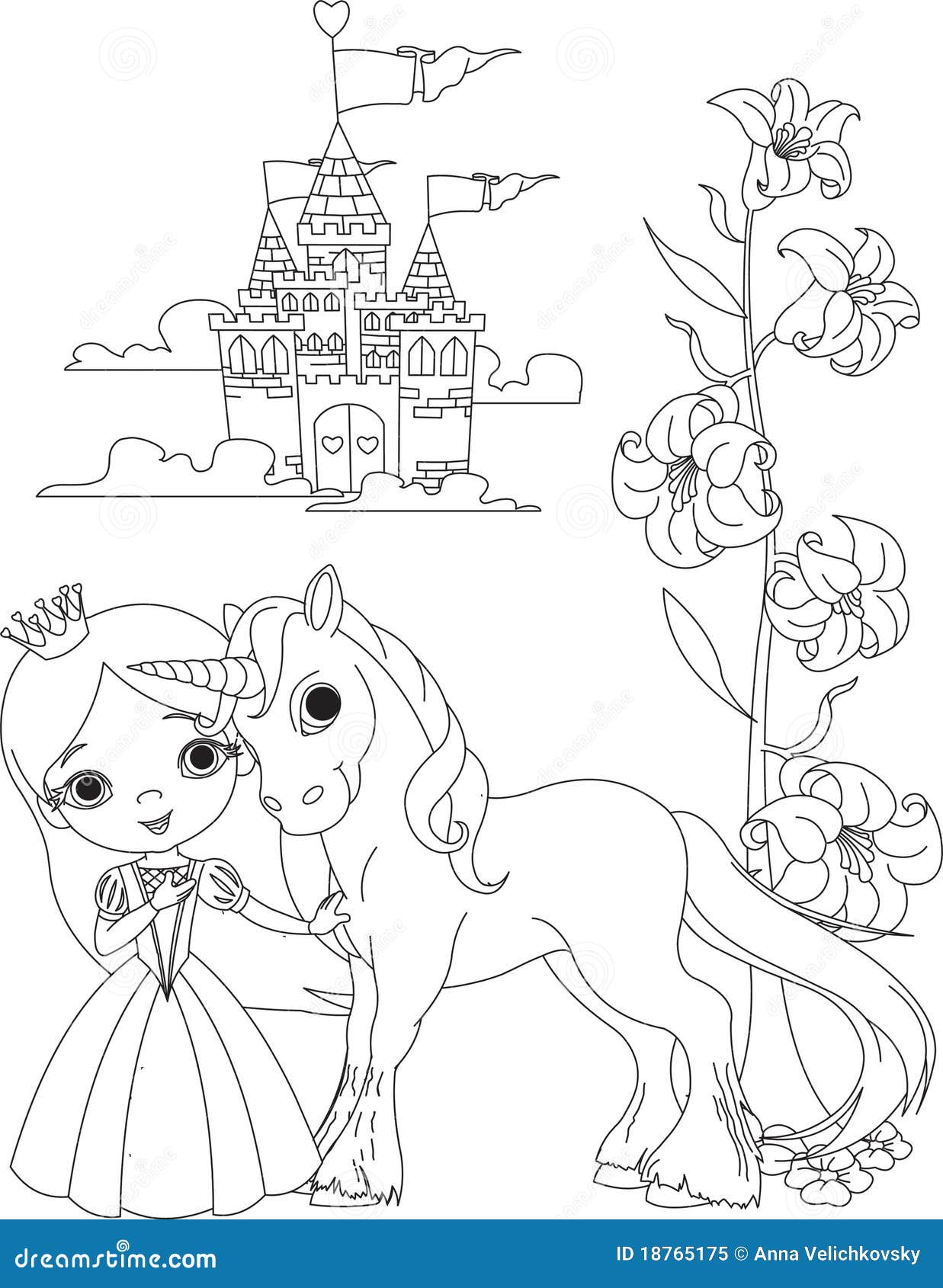 45 Printable Unicorn Princess Coloring Page 43