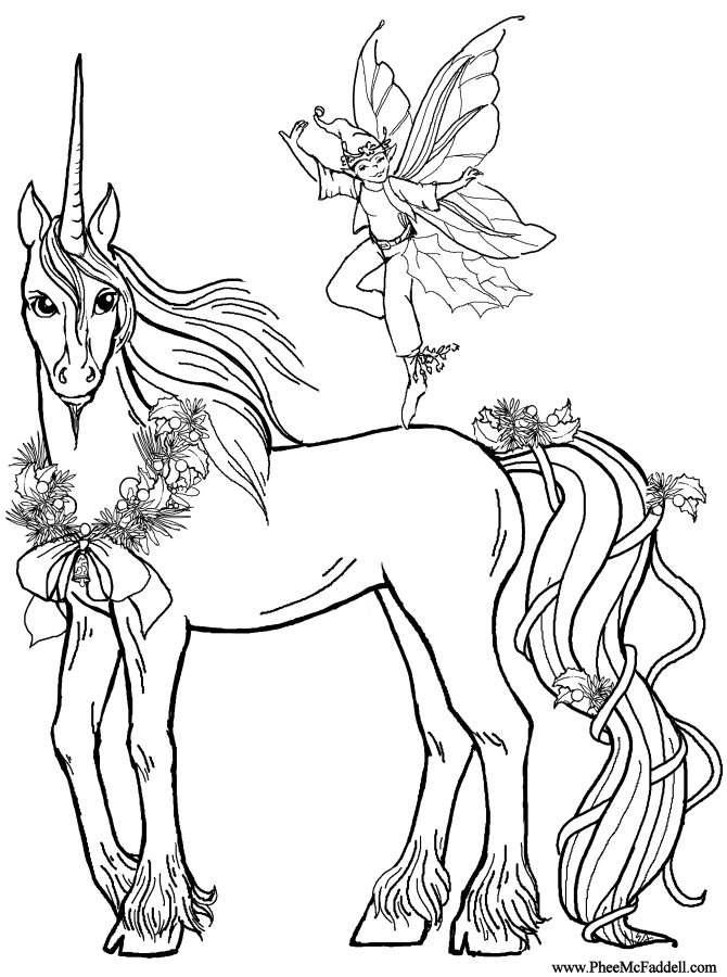 45 Printable Unicorn Princess Coloring Page 45