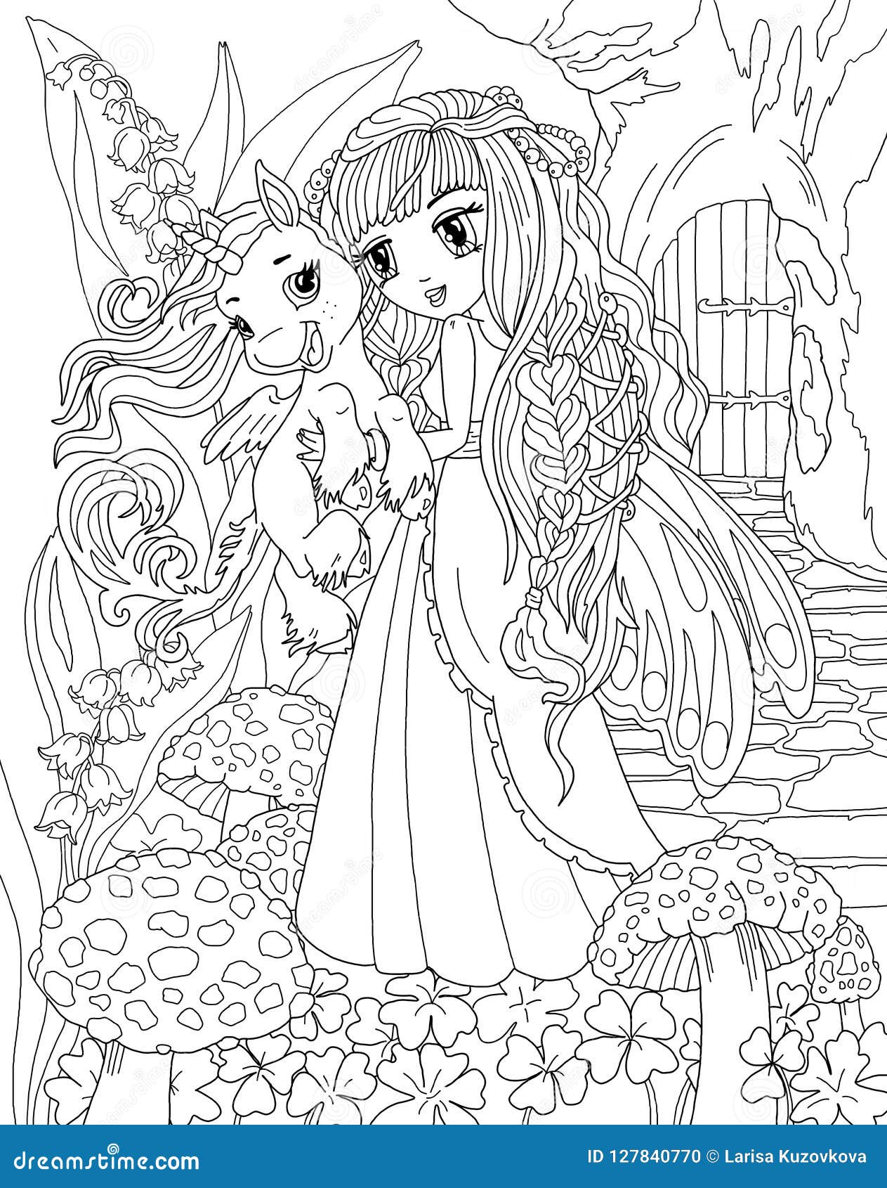 45 Printable Unicorn Princess Coloring Page 47