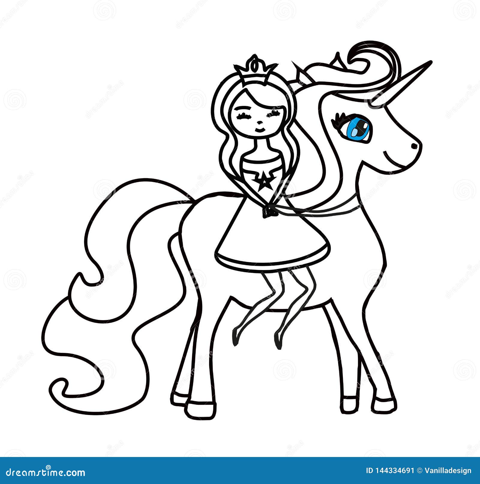 45 Printable Unicorn Princess Coloring Page 51