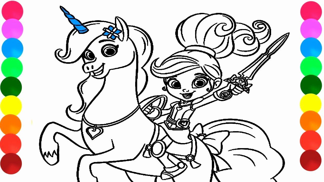 45 Printable Unicorn Princess Coloring Page 52