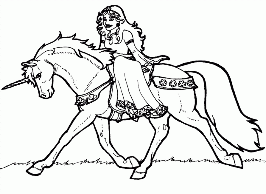 45 Printable Unicorn Princess Coloring Page 53