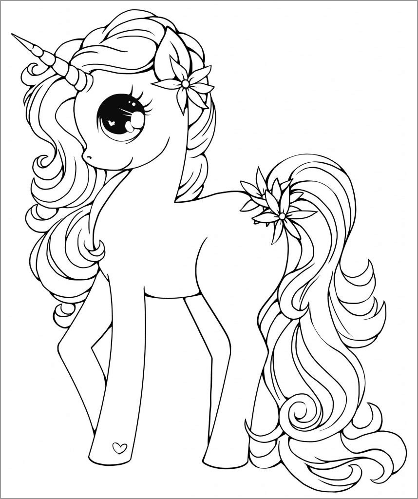 45 Printable Unicorn Princess Coloring Page 58