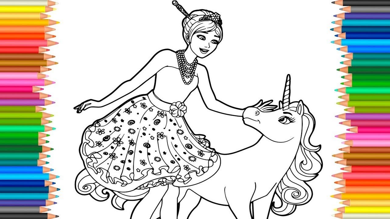 45 Printable Unicorn Princess Coloring Page 60