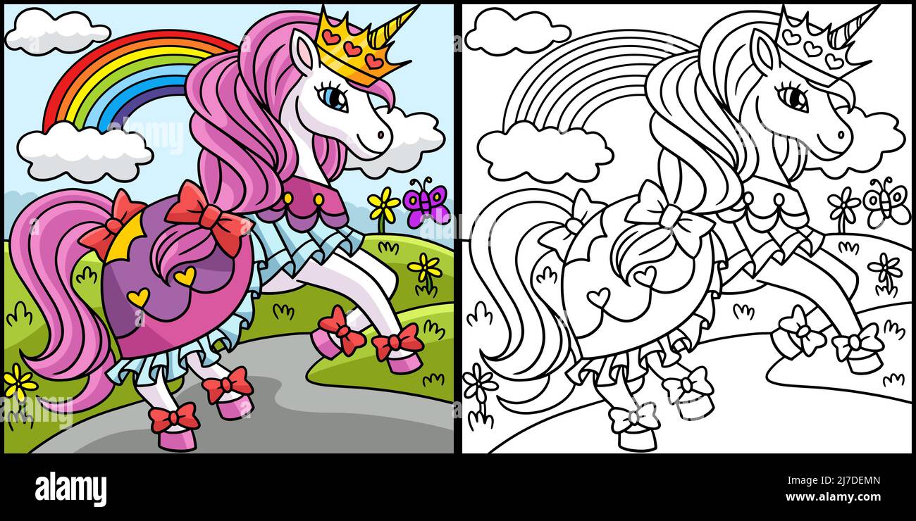 45 Printable Unicorn Princess Coloring Page 66