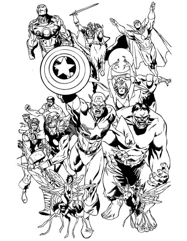 50 Adult Coloring Books Marvel 11