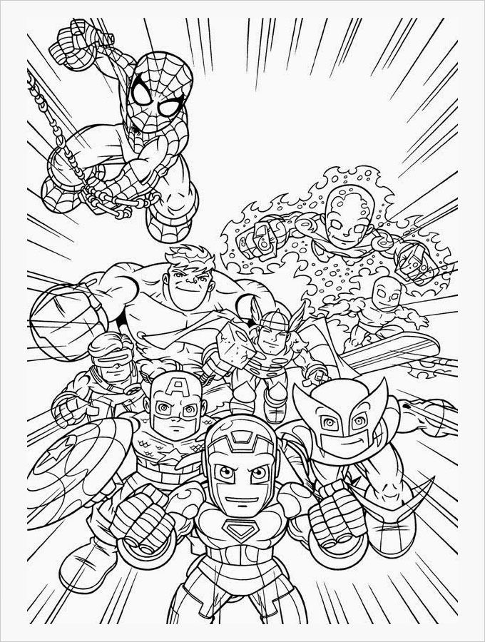 50 Adult Coloring Books Marvel 15
