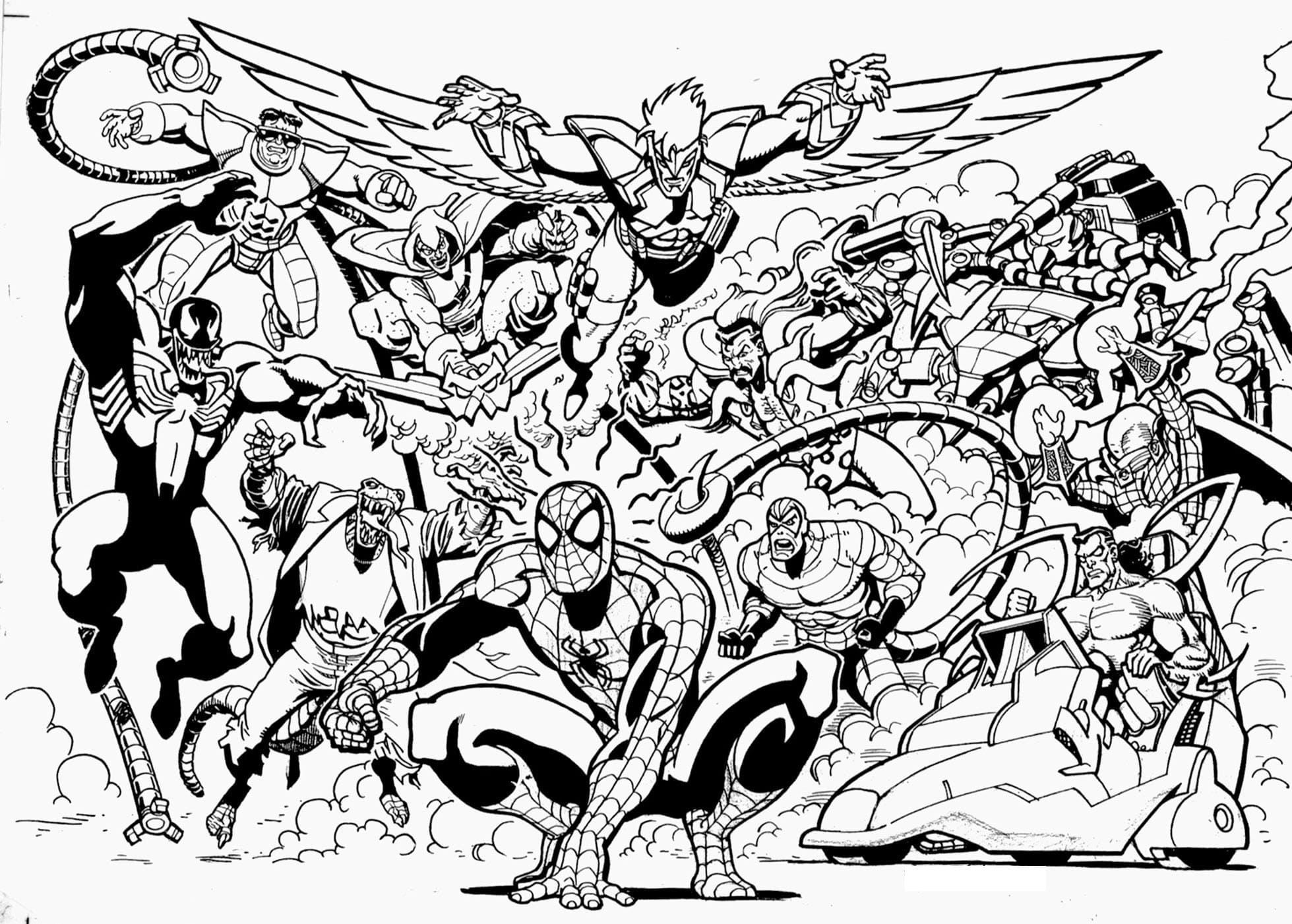 50 Adult Coloring Books Marvel 17